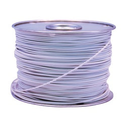 CCI 55667923 Primary Wire, 16 AWG Wire, 1-Conductor, 60 VDC, Copper Conductor, White Sheath, 100 ft L