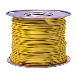 CCI 55843823 Primary Wire, 18 AWG Wire, 1-Conductor, 60 VDC, Copper Conductor, Yellow Sheath, 100 ft L