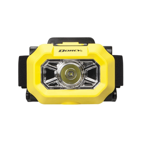 Dorcy 41-0094 Intrinsically Safe Headlight, AAA Battery, Alkaline Battery, LED Lamp, 180 Lumens, 100 m Beam Distance