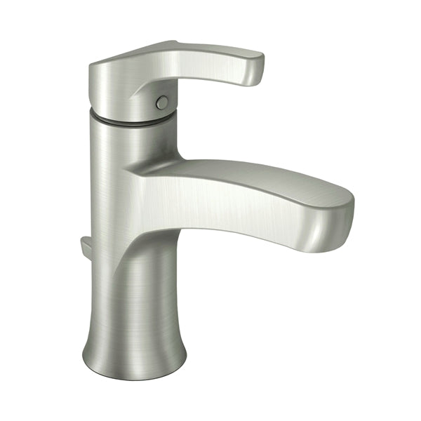 Moen Danika Series WSL84733SRN Bathroom Faucet, 1.2 gpm, 1-Faucet Handle, Metal, Brushed Nickel, Lever Handle