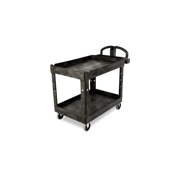 Rubbermaid FG452088BLA Utility Cart, 500 lb, 25.9 in OAW, 33.2 in OAH, 45.2 in OAD, Plastic/Resin, Black