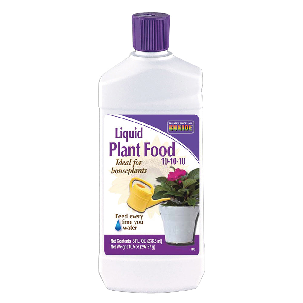 Bonide 108 Plant Food, 8 oz Bottle, Liquid, 10-10-10 N-P-K Ratio