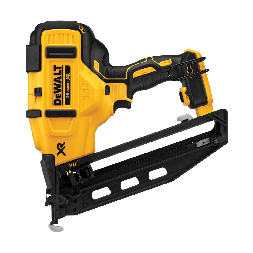 DeWALT DCN660B Nailer, 20 V Battery, 110 Magazine, 20 deg Collation, Glue Collation, 16 ga Nail (BARE TOOL - No Battery Included)