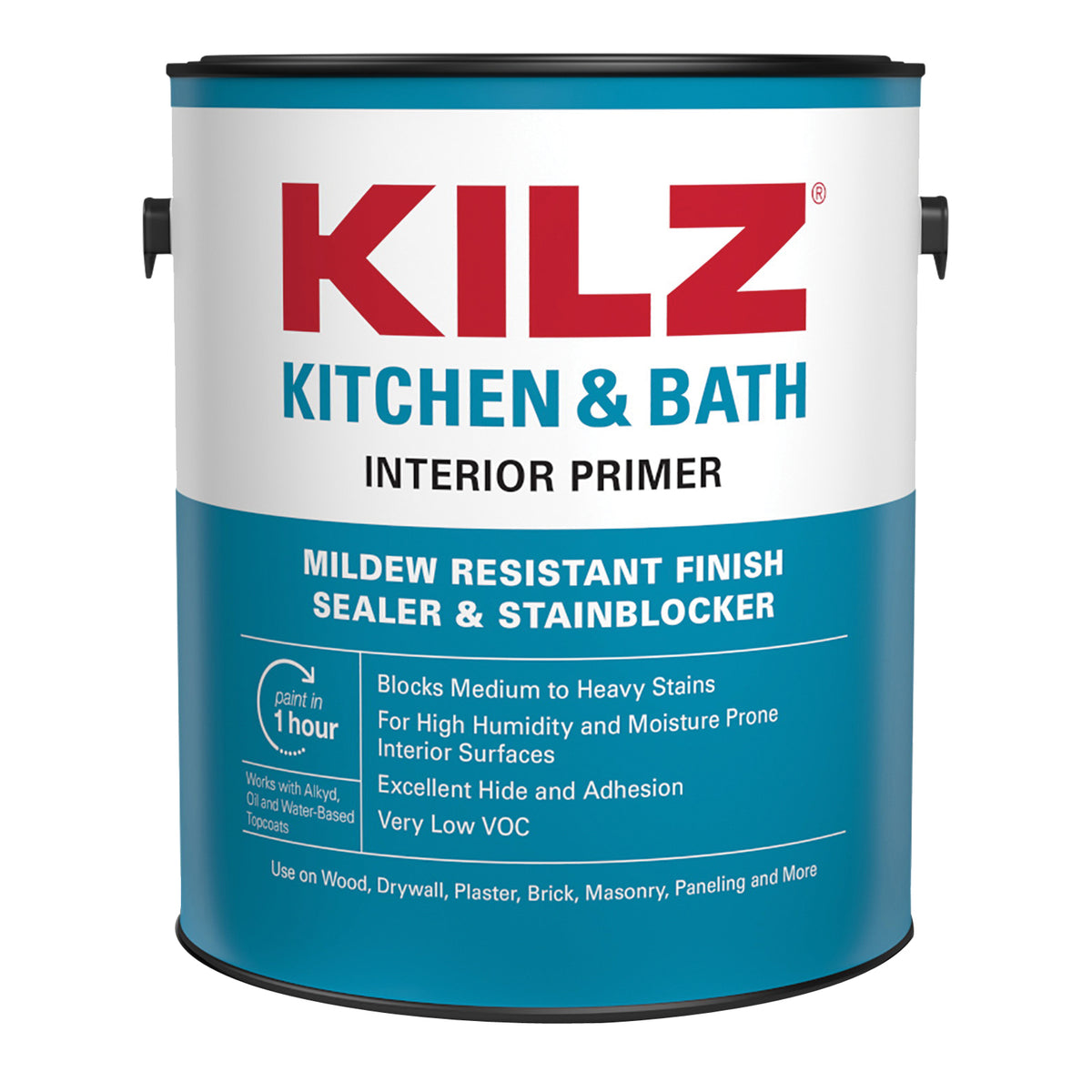 Kilz L204511 Primer, White, 1 gal, Can