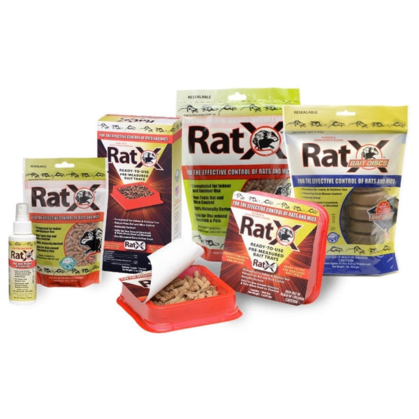 RatX 620100 Rodent Bait, Pellet, 8 oz Bag