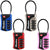 Master Lock 4697D Luggage Lock, 1/8 in Dia Shackle, 1-1/2 in H Shackle, Steel Shackle, Metal Body, 1-3/8 in W Body