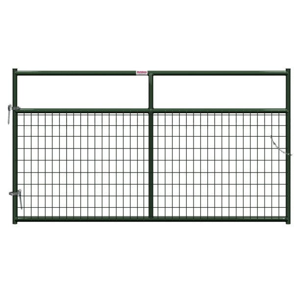 Behlen Country 40132082 Wire-Filled Gate, 96 in W Gate, 50 in H Gate, 6 ga Mesh Wire, 2 x 4 in Mesh, Green