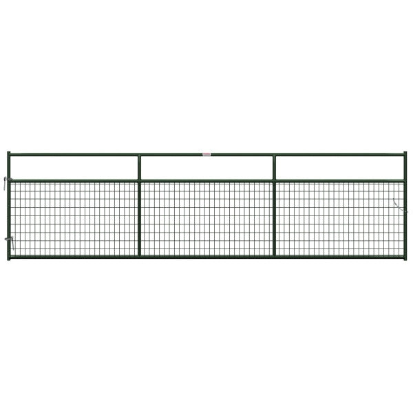 Behlen Country 40132162 Wire-Filled Gate, 192 in W Gate, 50 in H Gate, 6 ga Mesh Wire, 2 x 4 in Mesh, Green