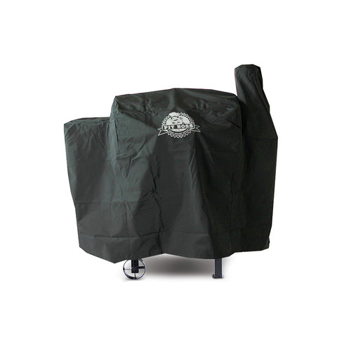 PIT BOSS 73821 Grill Cover, 55 in W, 50 in H, Polyester, Black