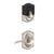 Schlage BE375 CAM 619 Deadbolt, 2 Grade, Satin Nickel, 2-3/8 x 2-3/4 in Backset, 1-3/8 to 1-3/4 in Thick Door