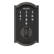 Load image into Gallery viewer, Schlage BE375 CAM 716 Deadbolt, 2 Grade, Aged Bronze, 2-3/8 x 2-3/4 in Backset, 1-3/8 to 1-3/4 in Thick Door
