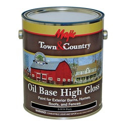 Majic Paints 8-0036-1 Barn and Fence Paint, High-Gloss, Black, 1 gal, Pail, Resists: Fade, Fume, Weather, Oil Base