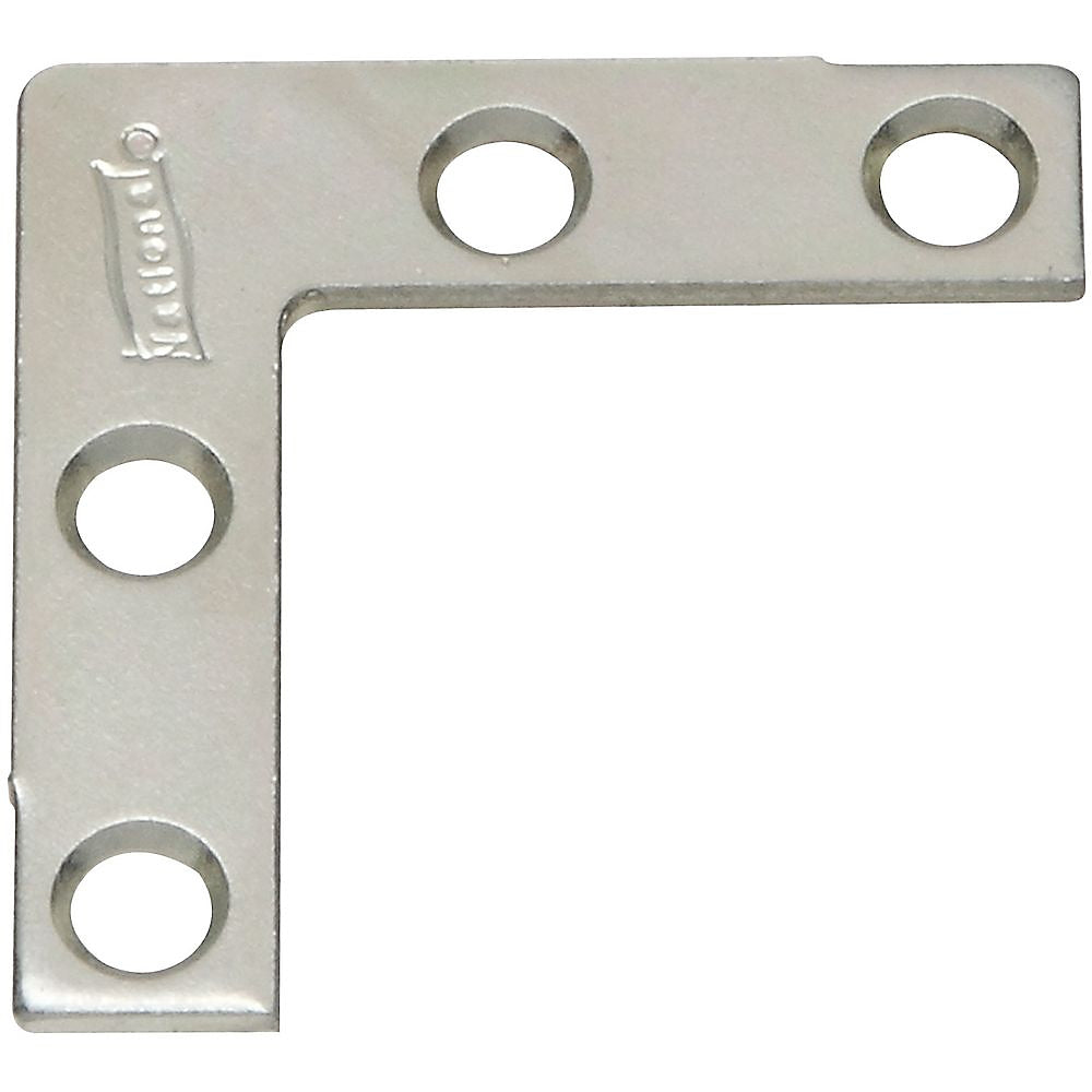 National Hardware V117 Series N113-795 Corner Brace, 1-1/2 in L, 3/8 in W, 1-1/2 in H, Steel, Zinc, 0.07 Thick Material