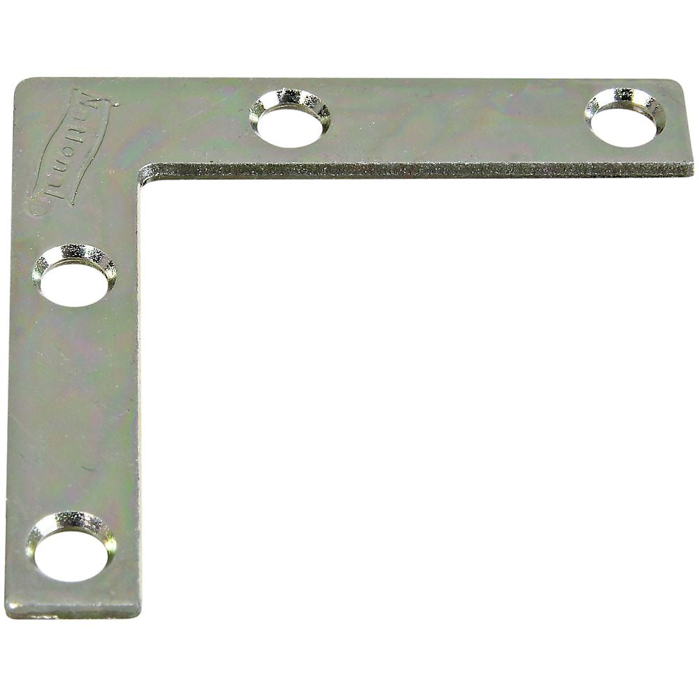 National Hardware V117 Series N113-845 Corner Brace, 2 in L, 3/8 in W, 2 in H, Steel, Zinc, 0.07 Thick Material