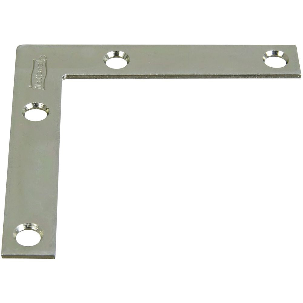 National Hardware V117 Series N113-969 Corner Brace, 3 in L, 1/2 in W, 3 in H, Steel, Zinc, 0.07 Thick Material