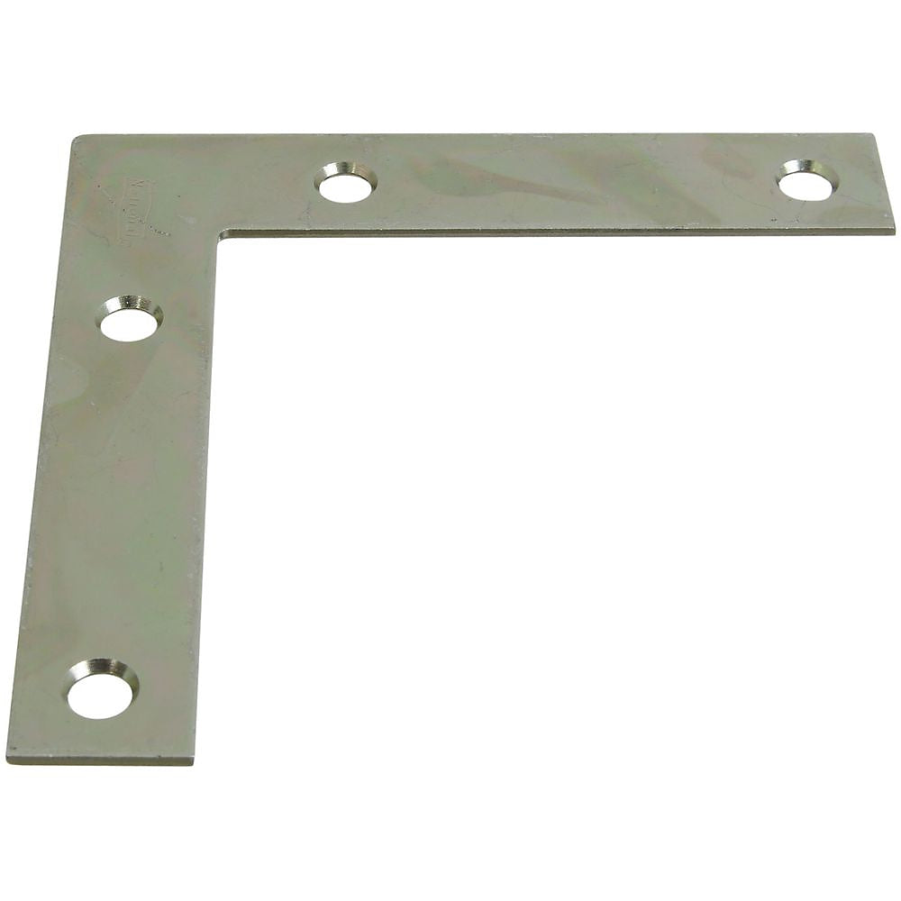 National Hardware V117 Series N114-116 Corner Brace, 4 in L, 3/4 in W, 4 in H, Steel, Zinc, 0.07 Thick Material