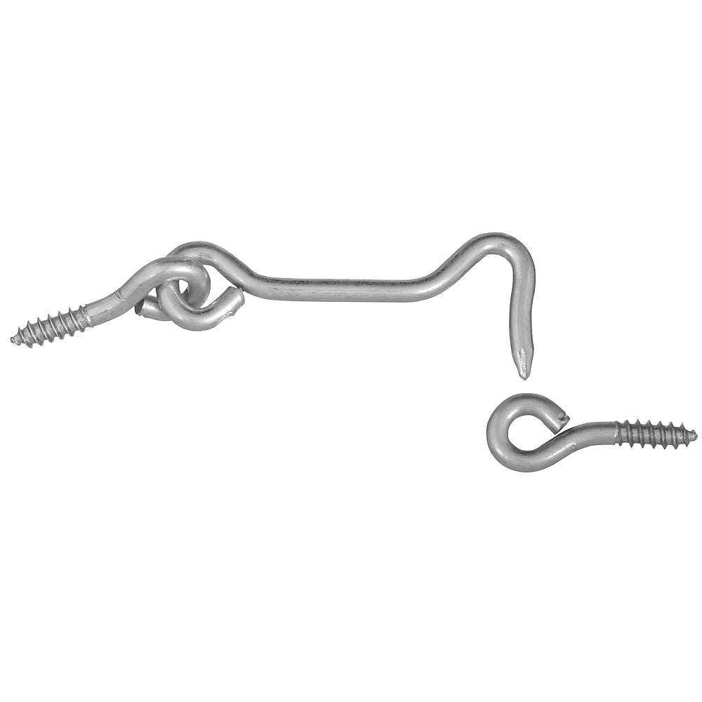 National Hardware V2000 Series N117-952 Hook and Eye, Steel, Zinc
