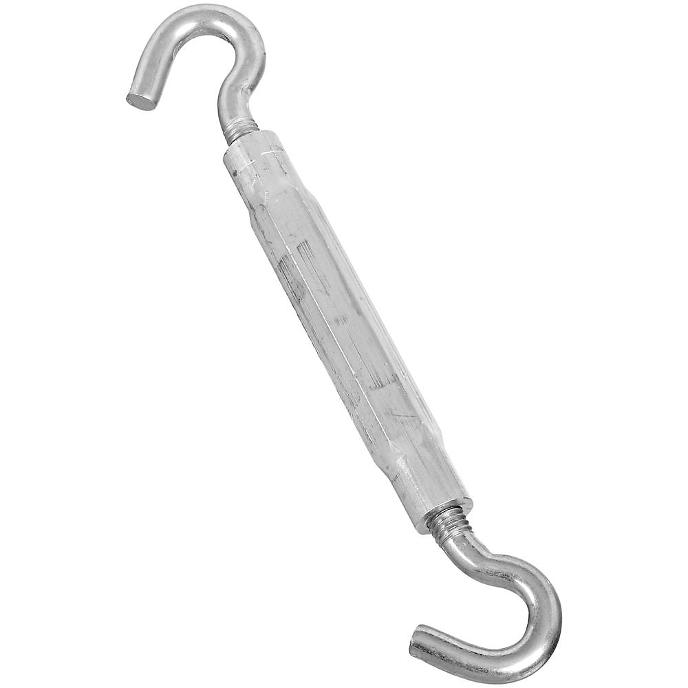 National Hardware 2174BC Series N222-026 Turnbuckle, 215 lb Working Load, 3/8-16 in Thread, Hook, Hook, Aluminum