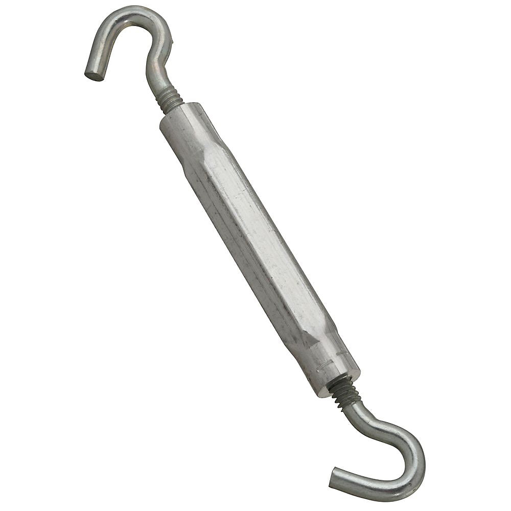 National Hardware 2174BC Series N221-986 Turnbuckle, 45 lb Working Load, #10-24 Thread, Hook, Hook, 5-1/2 in L Take-Up