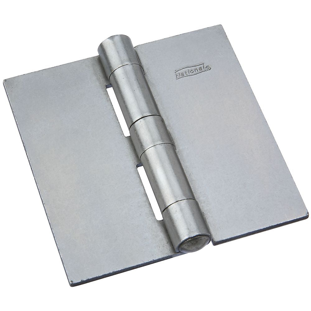 National Hardware 560 Series N279-912/N147-777 Door Hinge, 3-1/2 in W Door Leaf, 3-1/2 in H Door Leaf, Steel, Plain