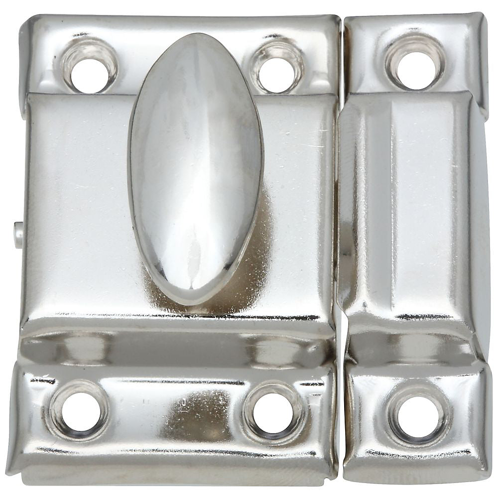 National Hardware V699 Series N149-641 Cupboard Turn, 1-1/4 in L, 1-3/4 in W, Steel, Nickel