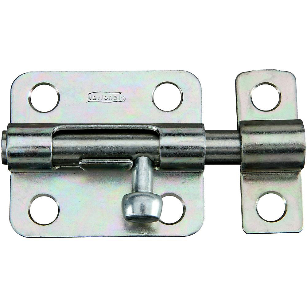 National Hardware N151-449 Barrel Bolt, 0.32 in Dia Bolt Head, 2-1/2 in L Bolt, Steel, Zinc