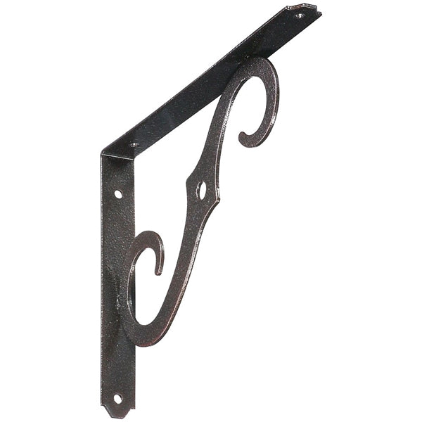 National Hardware 152BC N229-468 Shelf Bracket, 100 lb, 10 in L, 0.94 in H, Steel, Antique Bronze