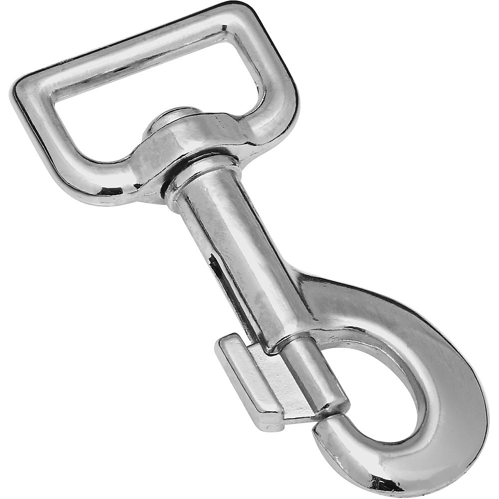 National Hardware 3013BC Series N222-638 Bolt Snap, 70 lb Working Load, Zinc, Nickel Chrome