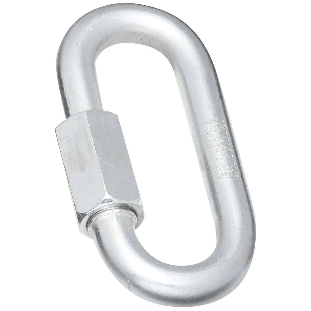 National Hardware 3150BC Series N223-057 Quick Link, 1/2 in Trade, 3300 lb Working Load, Steel, Zinc