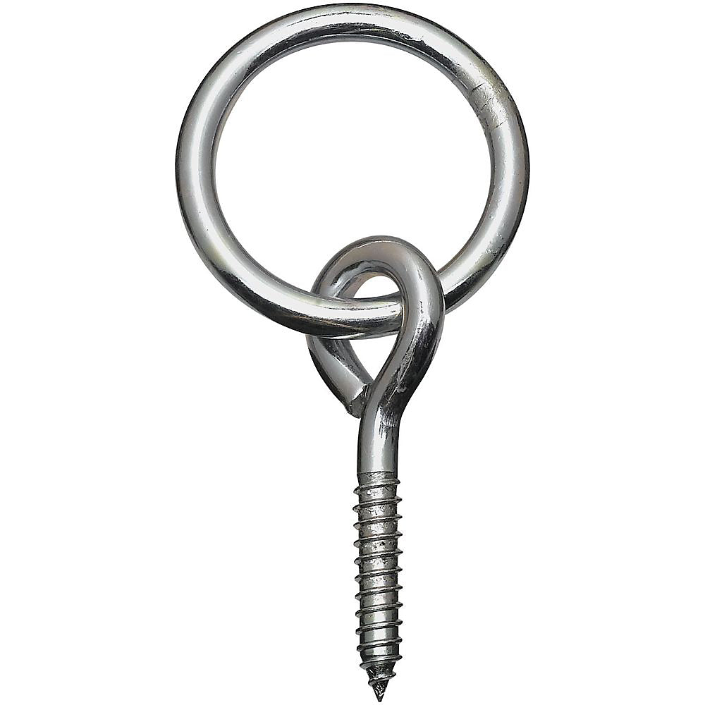 National Hardware 2062BC Series N220-640 Hitch Ring, 90 lb Working Load, 2 in ID Dia Ring, 5/16 in Wire, Steel, Zinc