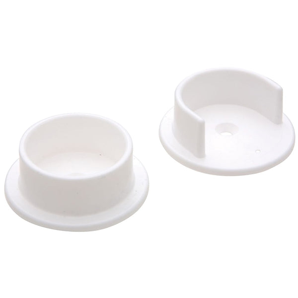 National Hardware MPB107 N243-659 Pole Socket Set, Polypropylene, White