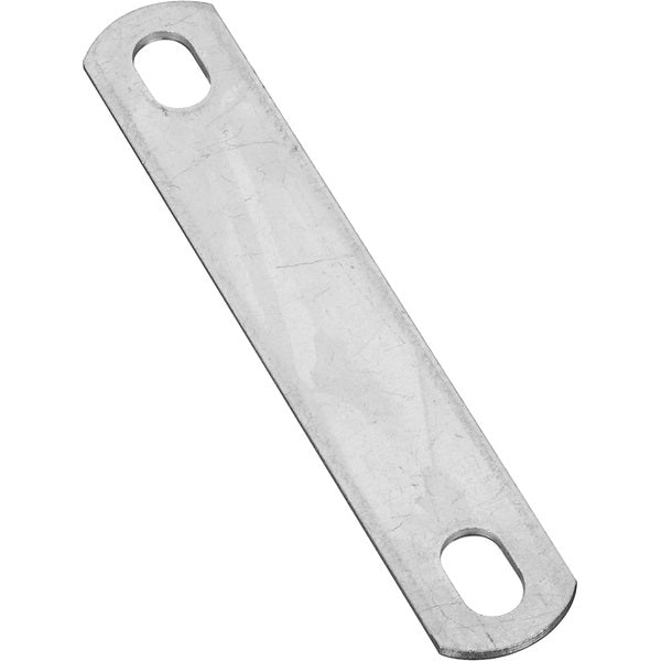 National Hardware 2191BC Series N222-349 U-Bolt Plate, 5.38 in L, 1.02 in W, 0.44 in Bolt Hole, Steel, Zinc