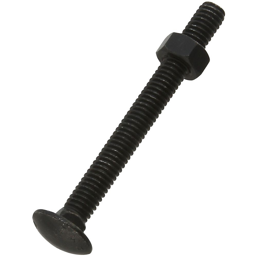 National Hardware V858B Series N179-168 Carriage Bolt, 3 in OAL, Steel, Satin Zinc