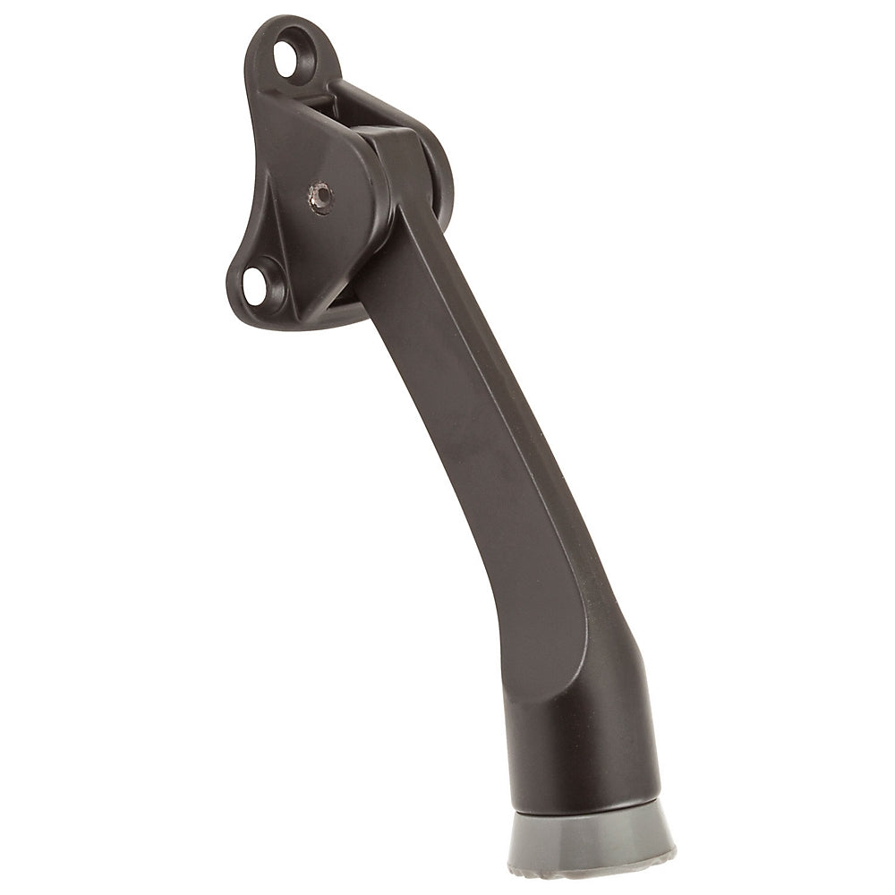 National Hardware V238 Series N184-218 Door Stop, 5 in Projection, Zinc, Brass