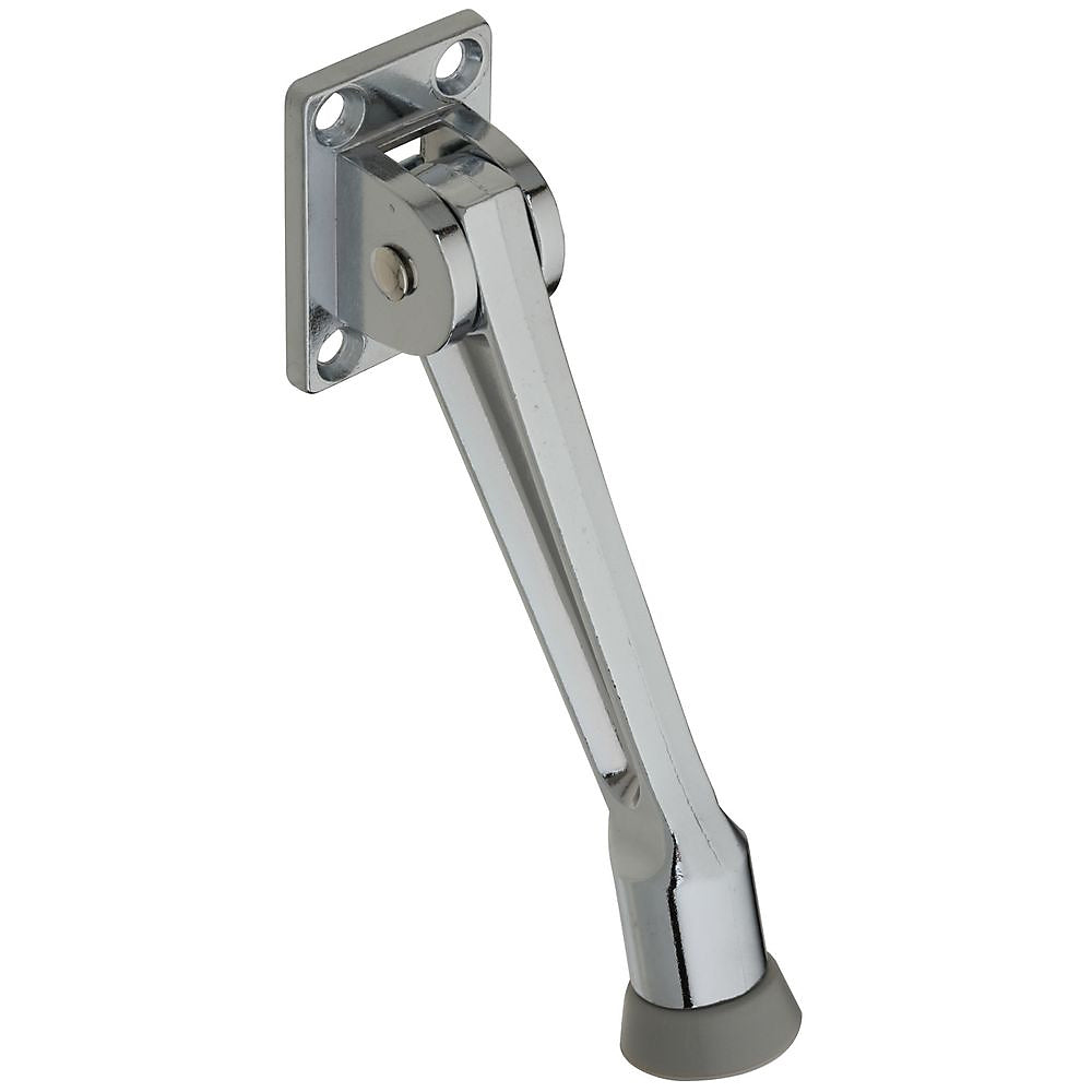National Hardware V239 Series N184-234 Door Stop, 5 in Projection, Zinc, Chrome