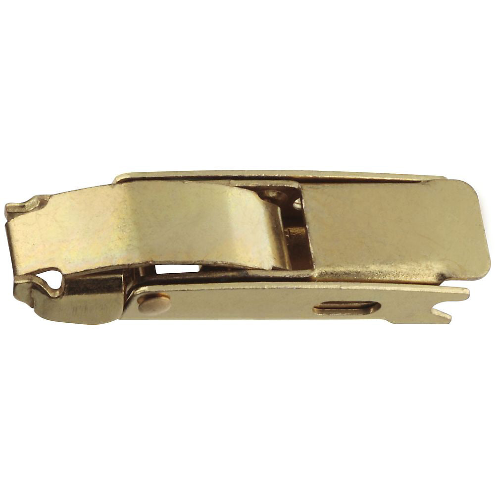 National Hardware V35 Series N208-520 Draw Hasp, 2-3/4 in L, Brass/Steel, Brass
