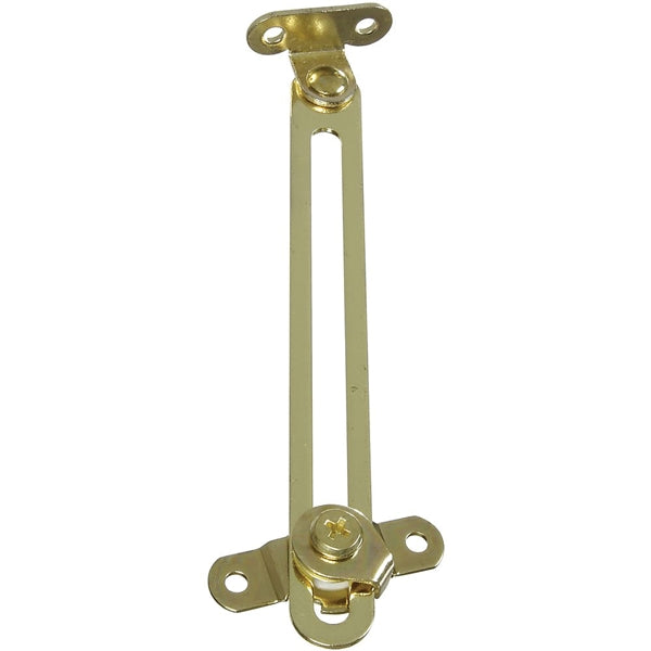 National Hardware N208-637 Friction Lid Support, Steel, Brass, 6 in L