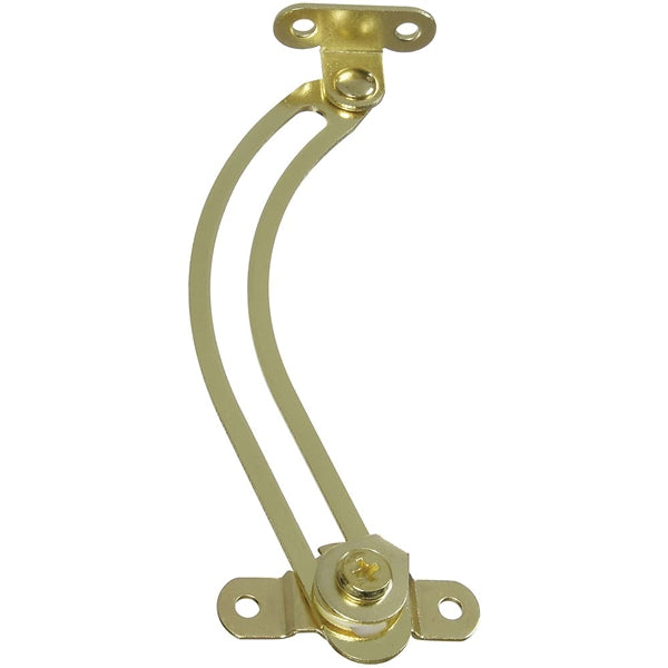 National Hardware N208-652 Friction Lid Support, Steel, Brass, 5-1/2 in L