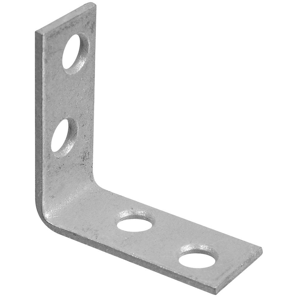 National Hardware V115 Series N208-736 Corner Brace, 1-1/2 in L, 5/8 in W, 1-1/2 in H, Galvanized Steel