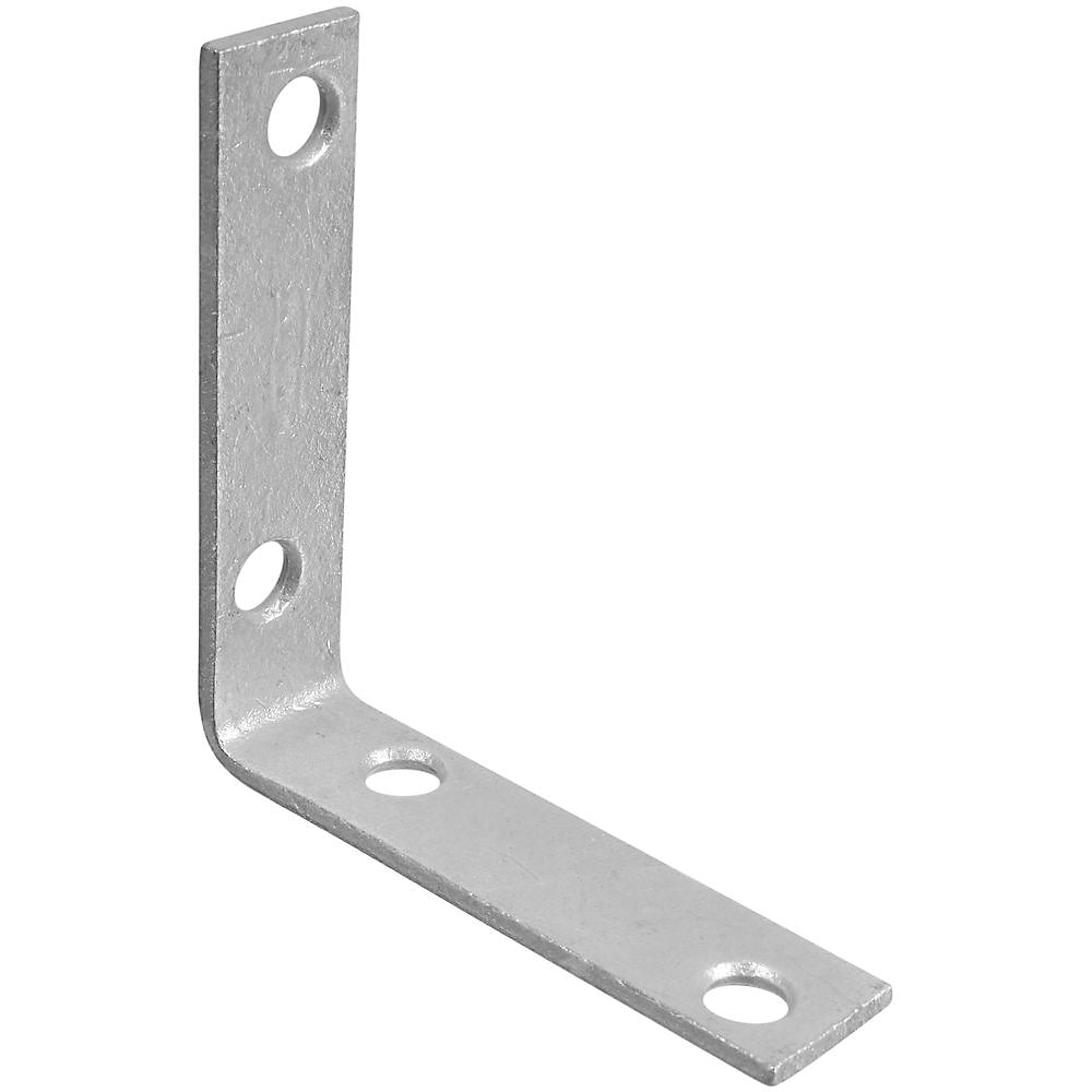 National Hardware V115 Series N208-751 Corner Brace, 2-1/2 in L, 5/8 in W, 2-1/2 in H, Galvanized Steel