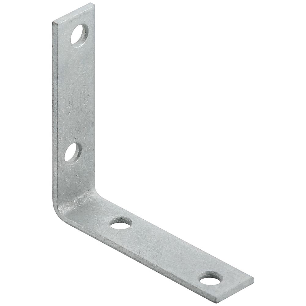 National Hardware V115 Series N208-769 Corner Brace, 3 in L, 3/4 in W, 3 in H, Galvanized Steel, 0.11 Thick Material