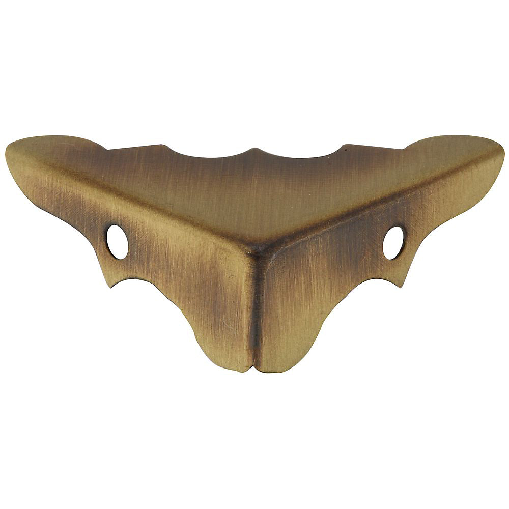 National Hardware V1851 Series N213-462 Corner Brace, 1-1/4 in L, Solid Brass, Antique Brass