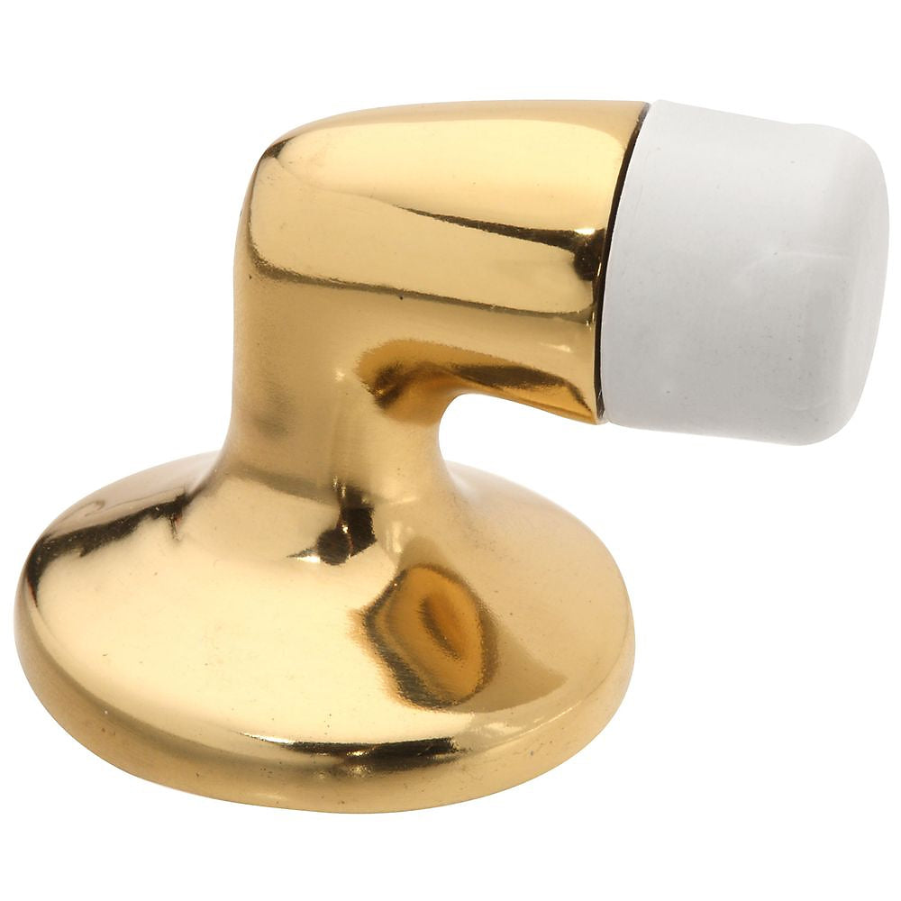 National Hardware V1939 Series N215-822 Door Stop, 0.66 in Dia Base, Solid Brass, Solid Brass