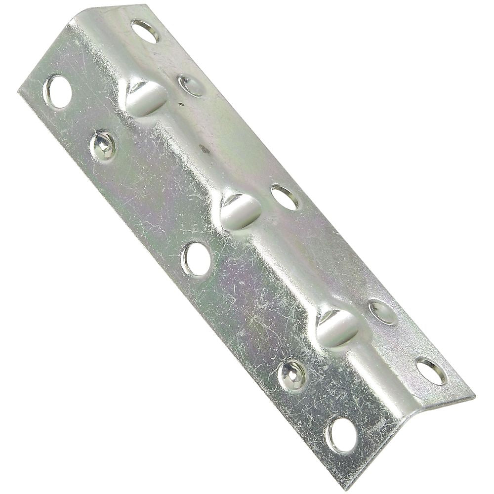 National Hardware V113 Series N220-079 Corner Brace, 3-1/2 in L, 3/4 in W, 3/4 in H, Steel, Zinc, 0.04 Thick Material