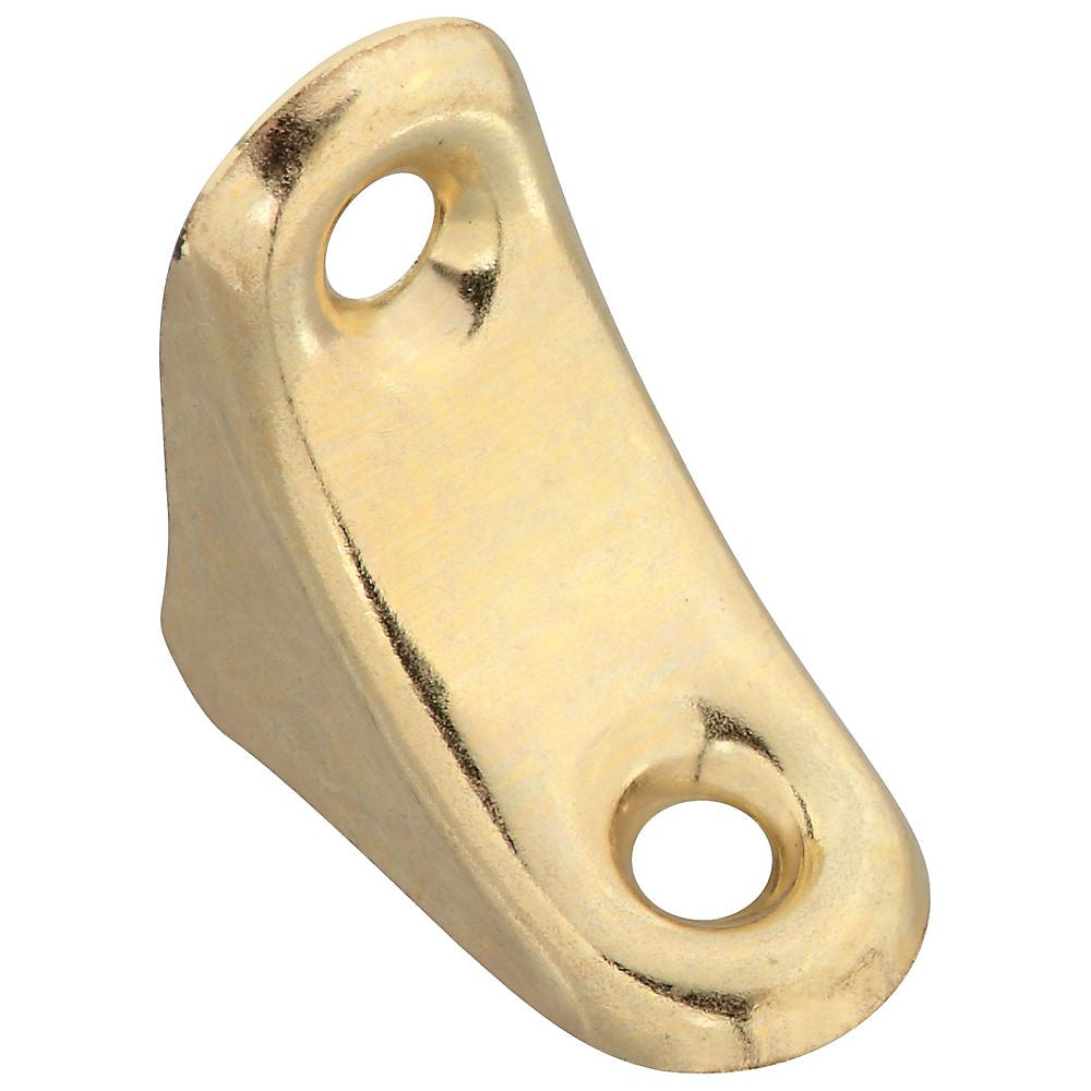 National Hardware V120 Series N226-233 Chair Brace, 1 in L, 3/4 in W, Steel, Brass