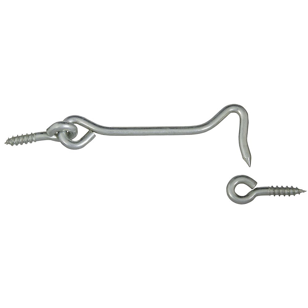 National Hardware V2000 Series N226-373 Hook and Eye, Steel, Zinc