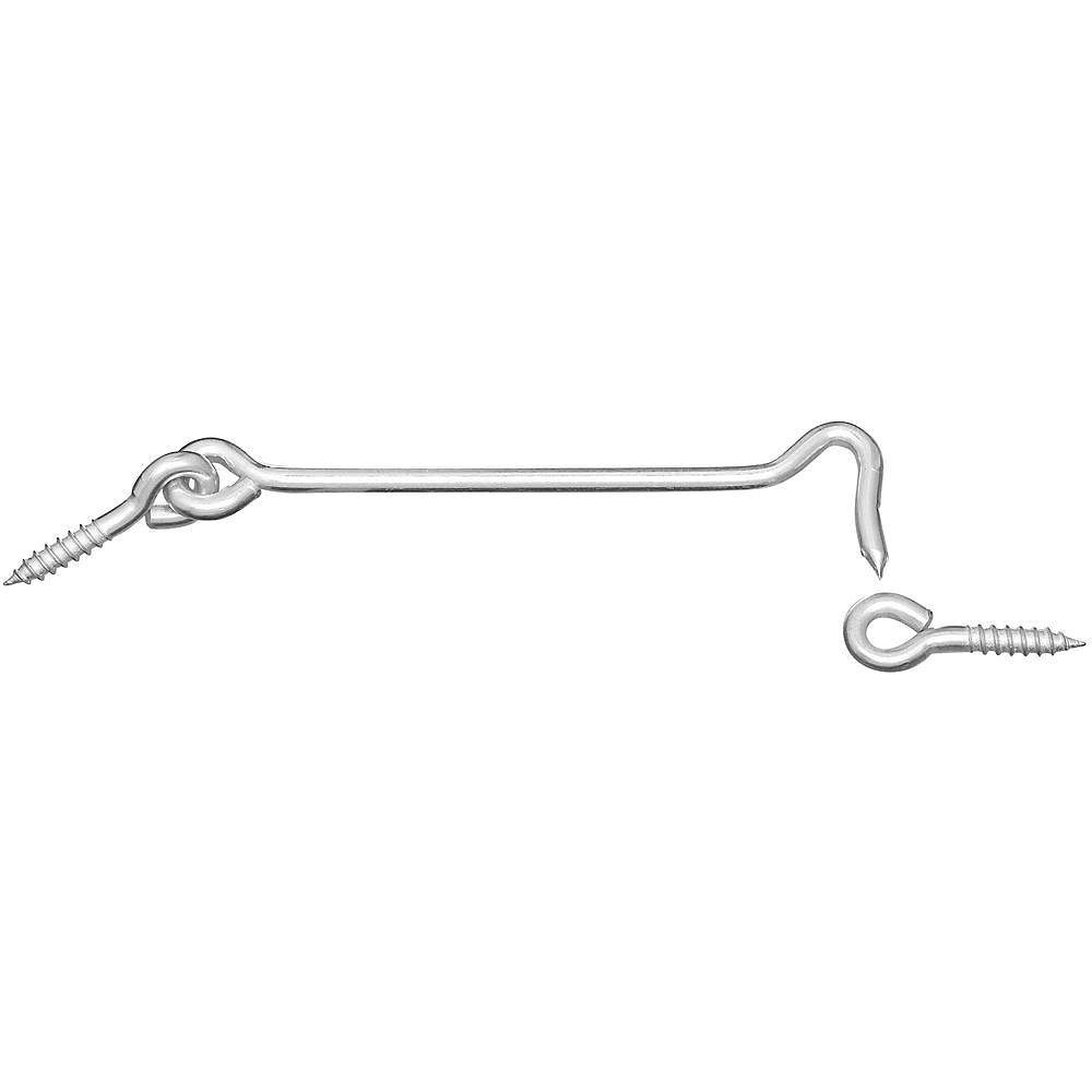 National Hardware V2000 Series N226-381 Hook and Eye, Steel, Zinc