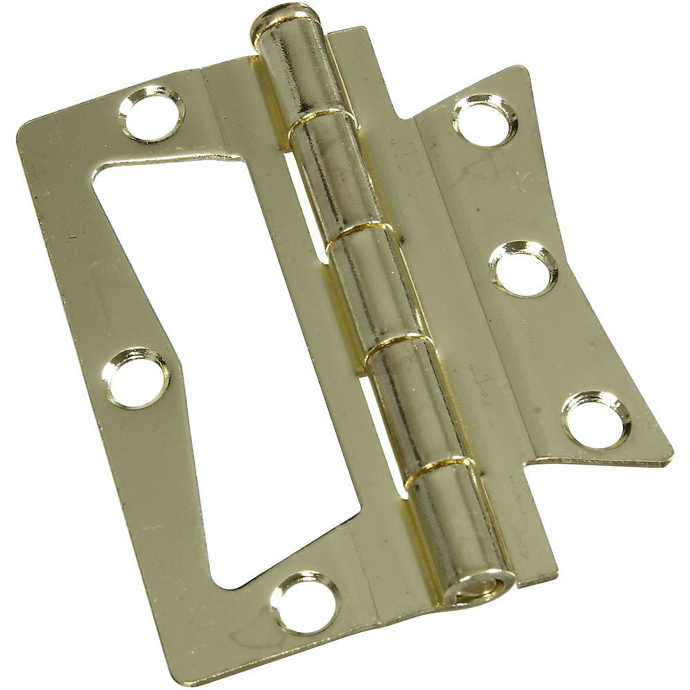 National Hardware N244-780 Door Hinge, Steel, Brass, Tight Pin, Surface Mounting