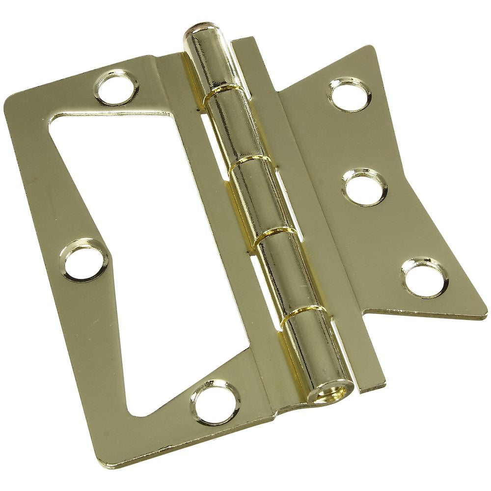 National Hardware N244-806 Door Hinge, Steel, Brass, Tight Pin, Surface Mounting