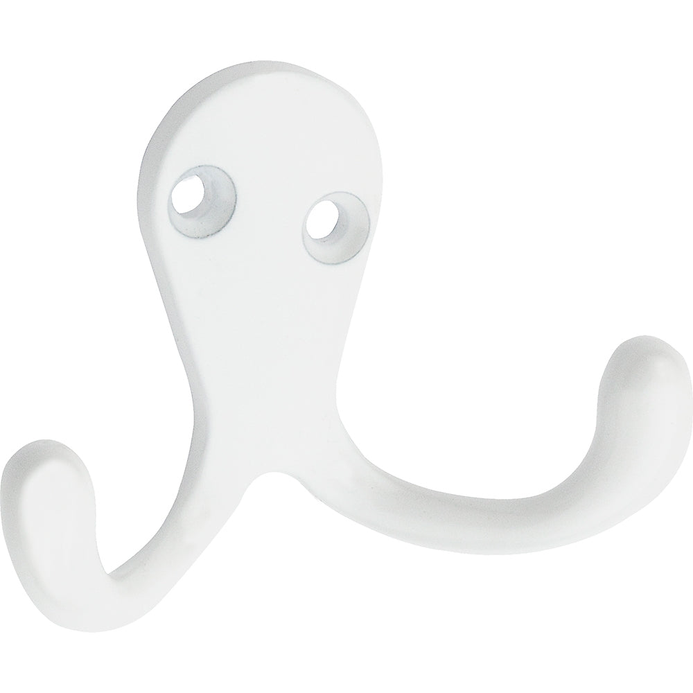 National Hardware V163 N248-385 Cloth Hook, 35 lb, 2-Hook, Zinc